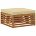 Seturi de canapele 7 pcs Natural și Bej Lemn Solid de Acacia - WALTI WALTI