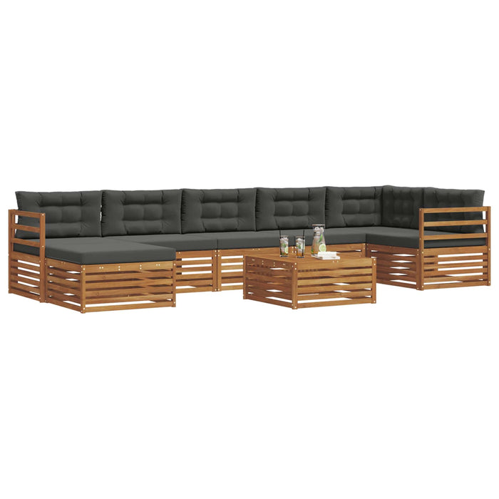 Seturi de canapele cu pernă 8 pcs Natural și Antracit - WALTI WALTI