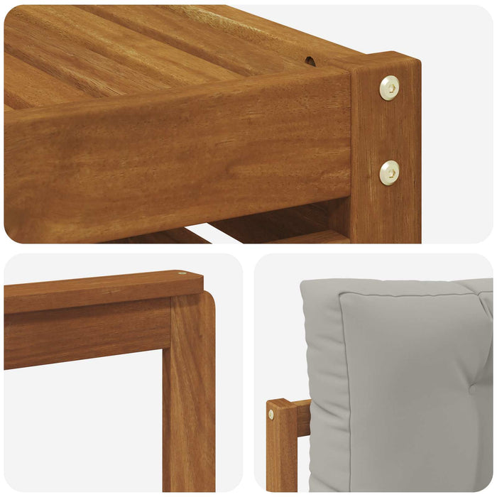 Seturi de canapele cu pernă 8 pcs Gri natural și deschis - WALTI WALTI