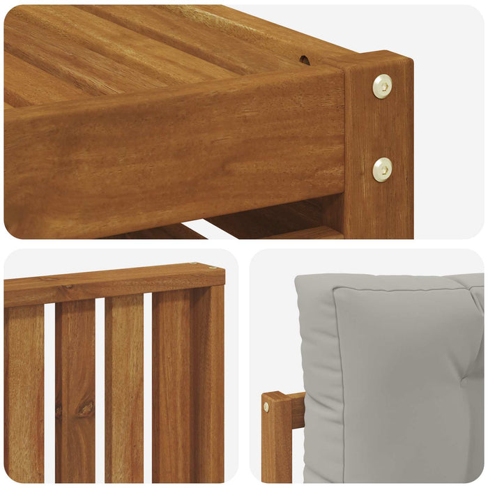 Seturi de canapele cu pernă 8 pcs Gri natural și deschis - WALTI WALTI