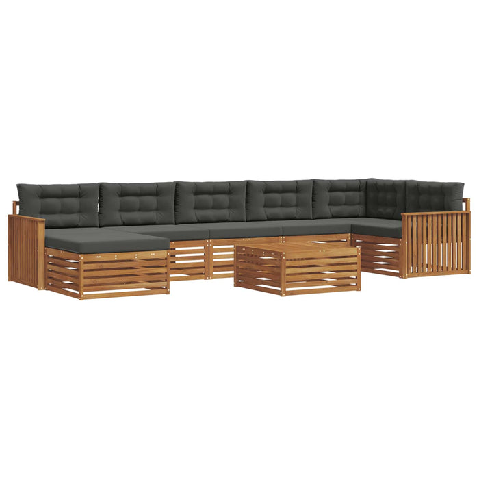 Seturi de canapele cu pernă 8 pcs Natural și Antracit - WALTI WALTI