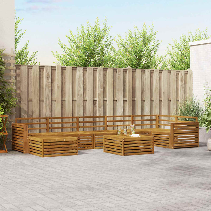 Seturi de canapele 8 pcs natural Lemn Solid de Acacia - WALTI WALTI