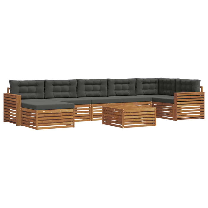 Seturi de canapele cu pernă 8 pcs Natural și Antracit - WALTI WALTI