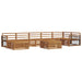 Seturi de canapele 8 pcs natural Lemn Solid de Acacia - WALTI WALTI