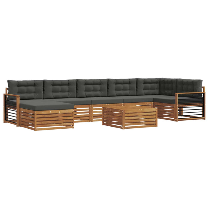 Seturi de canapele cu pernă 8 pcs Natural și Antracit - WALTI WALTI