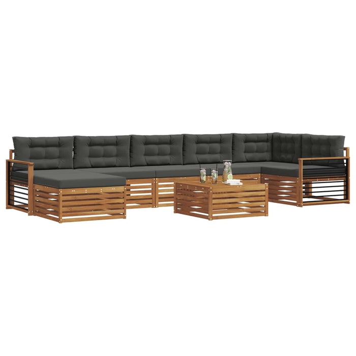 Seturi de canapele cu pernă 8 pcs Natural și Antracit - WALTI WALTI