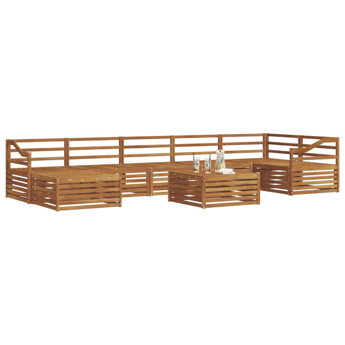 Seturi de canapele 8 pcs natural Lemn Solid de Acacia - WALTI WALTI