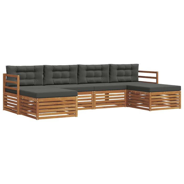 Seturi de canapele cu pernă 6 pcs Natural și Antracit - WALTI WALTI
