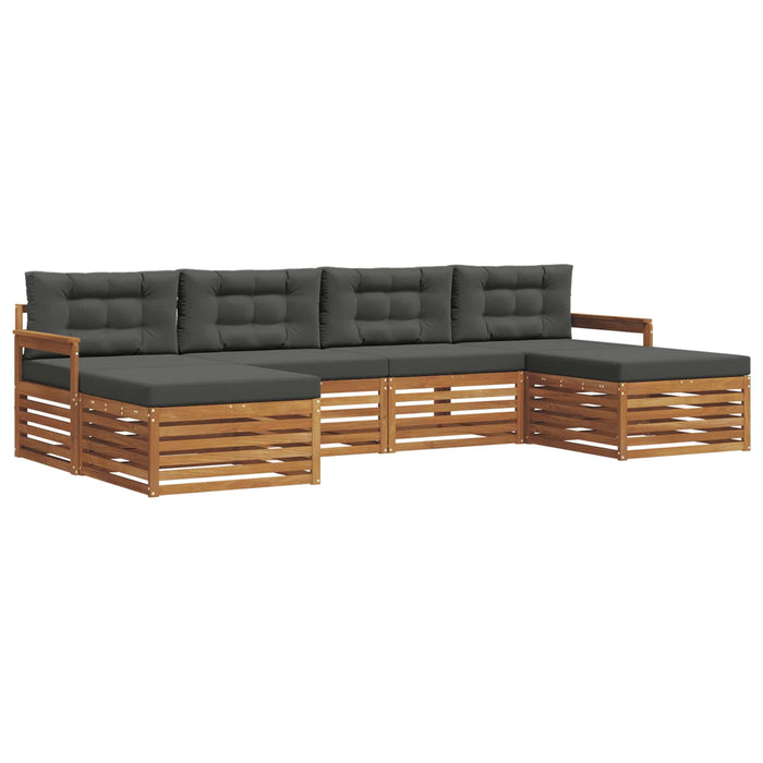 Seturi de canapele cu pernă 6 pcs Natural și Antracit - WALTI WALTI