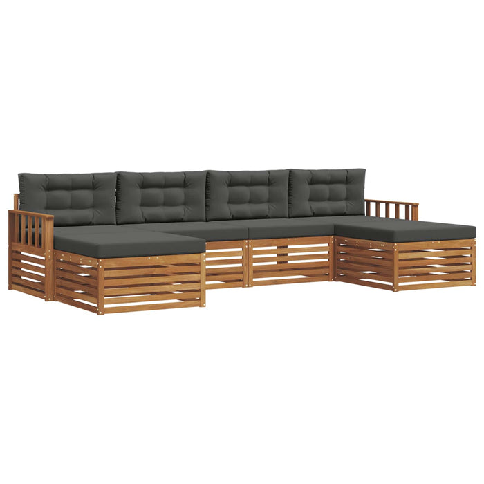 Seturi de canapele cu pernă 6 pcs Natural și Antracit - WALTI WALTI
