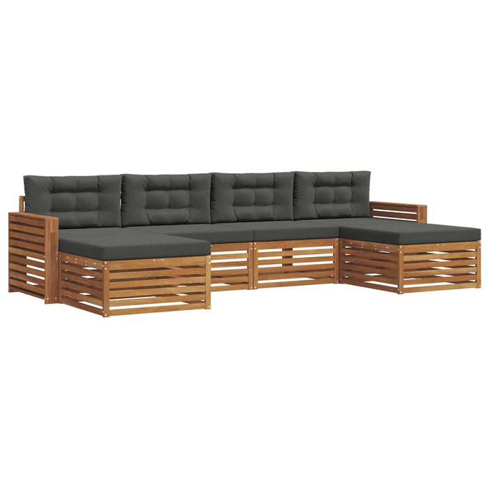 Seturi de canapele cu pernă 6 pcs Natural și Antracit - WALTI WALTI
