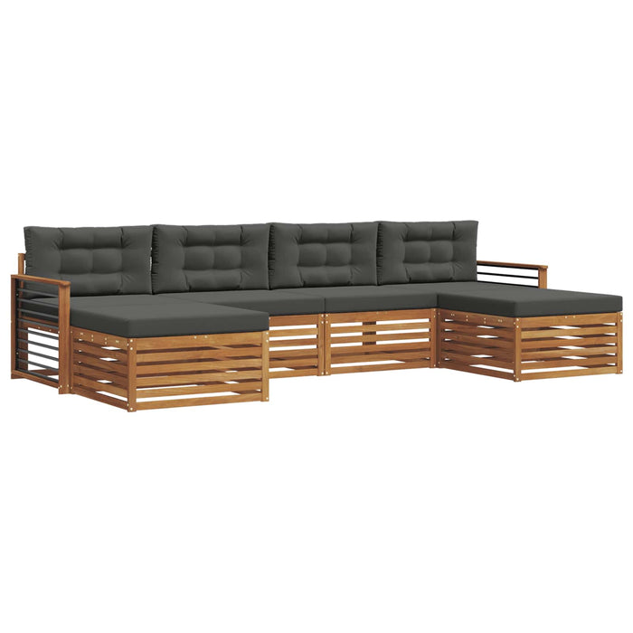Seturi de canapele cu pernă 6 pcs Natural și Antracit - WALTI WALTI