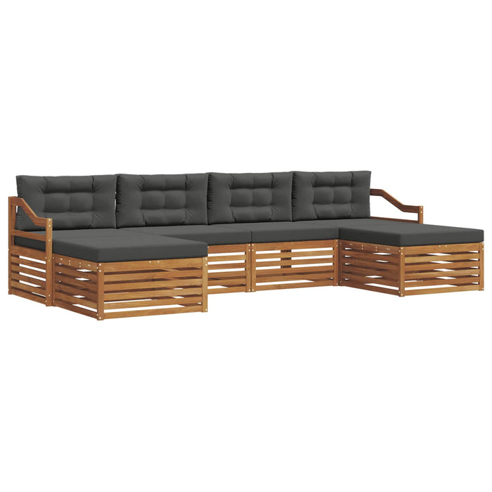 Seturi de canapele cu pernă 6 pcs Natural și Antracit - WALTI WALTI