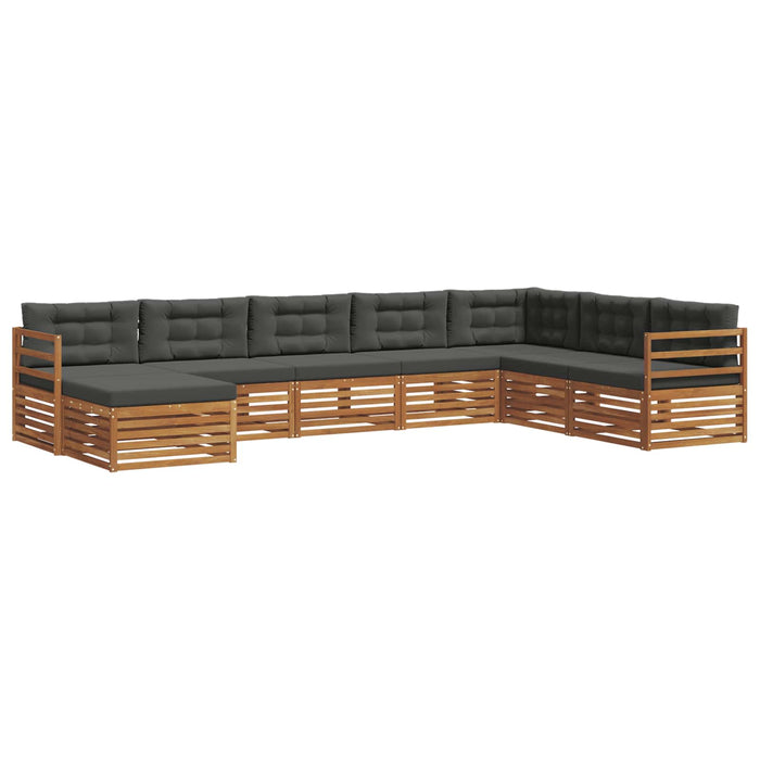 Seturi de canapele cu pernă 8 pcs Natural și Antracit - WALTI WALTI