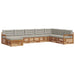 Seturi de canapele cu pernă 8 pcs Gri natural și deschis - WALTI WALTI