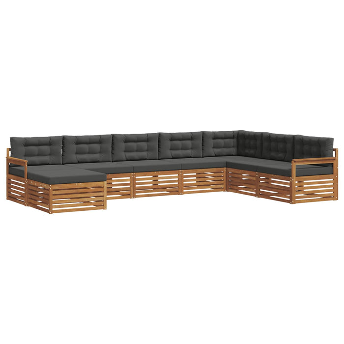 Seturi de canapele cu pernă 8 pcs Natural și Antracit - WALTI WALTI
