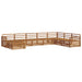 Seturi de canapele 8 pcs natural Lemn Solid de Acacia - WALTI WALTI