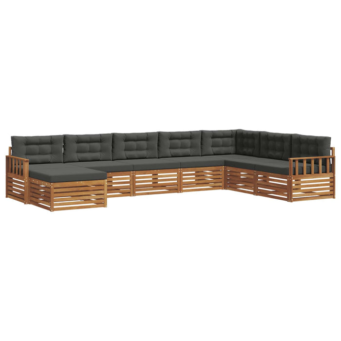 Seturi de canapele cu pernă 8 pcs Natural și Antracit - WALTI WALTI