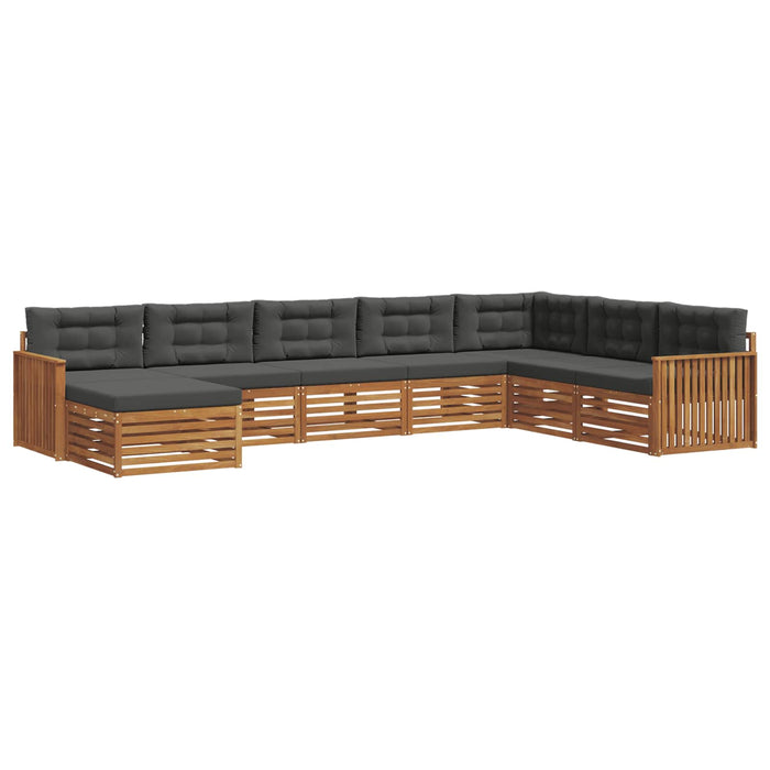Seturi de canapele cu pernă 8 pcs Natural și Antracit - WALTI WALTI