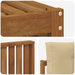 Seturi de canapele 8 pcs Natural și Bej Lemn Solid de Acacia - WALTI WALTI
