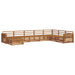 Seturi de canapele 8 pcs natural Lemn Solid de Acacia - WALTI WALTI