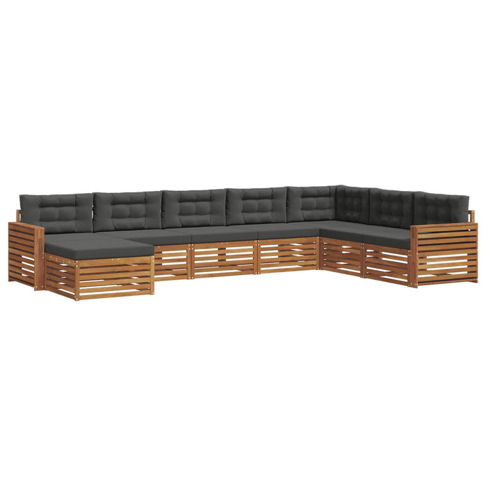 Seturi de canapele cu pernă 8 pcs Natural și Antracit - WALTI WALTI
