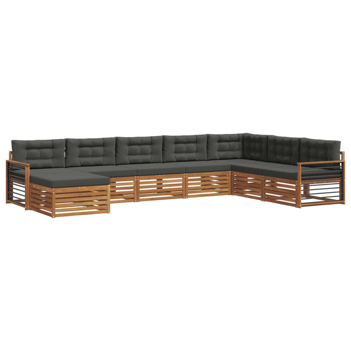 Seturi de canapele cu pernă 8 pcs Natural și Antracit - WALTI WALTI