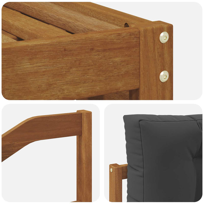 Seturi de canapele cu pernă 8 pcs Natural și Antracit - WALTI WALTI