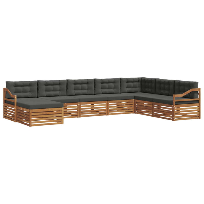 Seturi de canapele cu pernă 8 pcs Natural și Antracit - WALTI WALTI