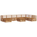 Set de canapele de exterior 9 pcs natural Lemn Solid de Acacia - WALTI WALTI