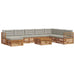 Set de canapele de exterior 9 pcs Gri natural și deschis - WALTI WALTI