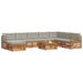 Set de canapele de exterior 9 pcs Gri natural și deschis - WALTI WALTI