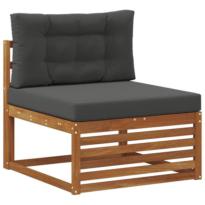 Set de canapele de exterior cu pernă 9 pcs Natural și Antracit - WALTI WALTI