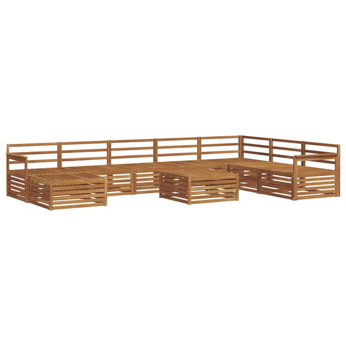 Set de canapele de exterior 9 pcs natural Lemn Solid de Acacia - WALTI WALTI