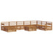 Set de canapele de exterior 9 pcs natural Lemn Solid de Acacia - WALTI WALTI