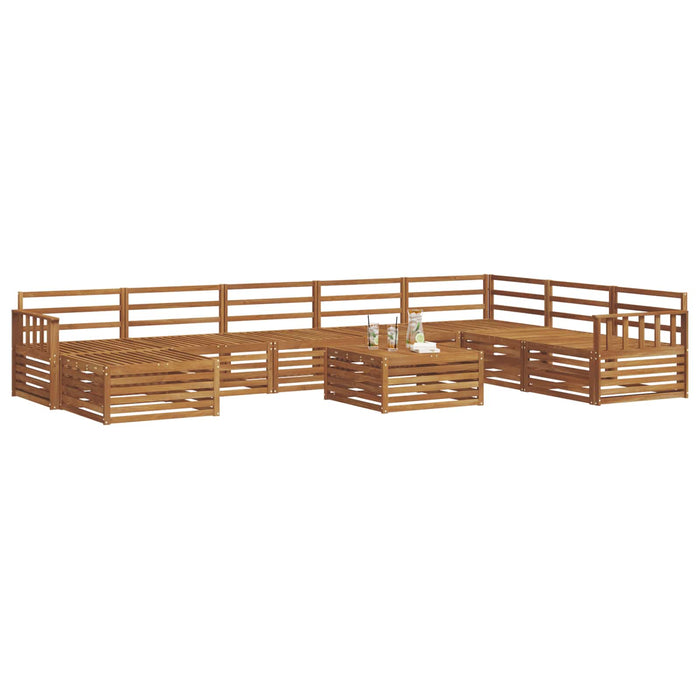 Set de canapele de exterior 9 pcs natural Lemn Solid de Acacia - WALTI WALTI