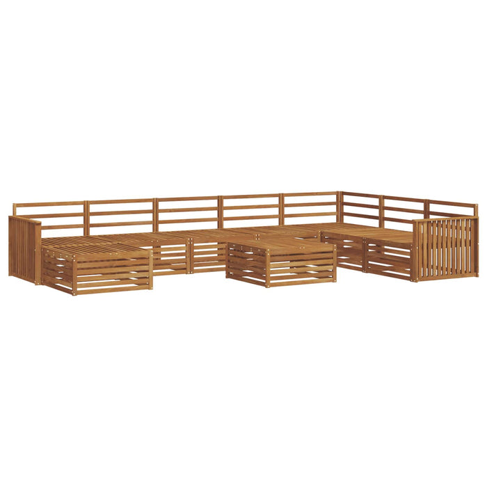 Set de canapele de exterior 9 pcs natural Lemn Solid de Acacia - WALTI WALTI