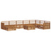 Set de canapele de exterior 9 pcs natural Lemn Solid de Acacia - WALTI WALTI
