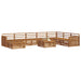 Set de canapele de exterior 9 pcs natural Lemn Solid de Acacia - WALTI WALTI