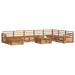Set de canapele de exterior 9 pcs natural Lemn Solid de Acacia - WALTI WALTI