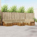 Set de canapele de exterior cu pernă 9 pcs Natural și Bej - WALTI WALTI