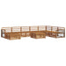 Seturi de canapele 9 pcs natural Lemn Solid de Acacia - WALTI WALTI