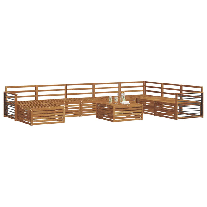 Seturi de canapele 9 pcs natural Lemn Solid de Acacia - WALTI WALTI