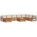 Seturi de canapele 9 pcs natural Lemn Solid de Acacia - WALTI WALTI