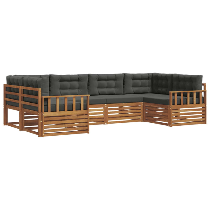 Set de canapele de exterior cu pernă 6 pcs Natural și Antracit - WALTI WALTI