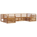Seturi de canapele 6 pcs natural Lemn Solid de Acacia - WALTI WALTI