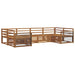 Seturi de canapele 6 pcs natural Lemn Solid de Acacia - WALTI WALTI