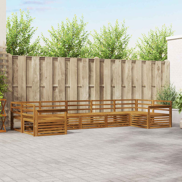 Seturi de canapele 7 pcs natural Lemn Solid de Acacia - WALTI WALTI