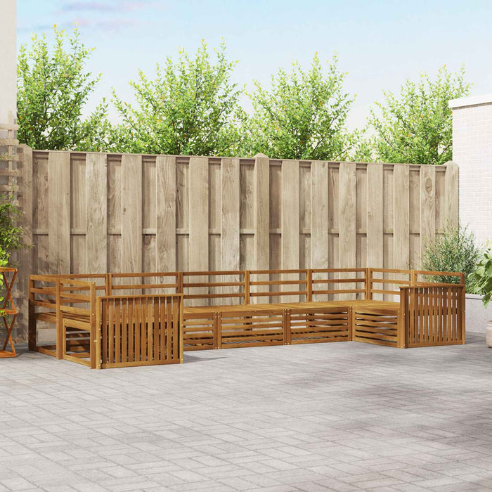 Seturi de canapele 7 pcs natural Lemn Solid de Acacia - WALTI WALTI