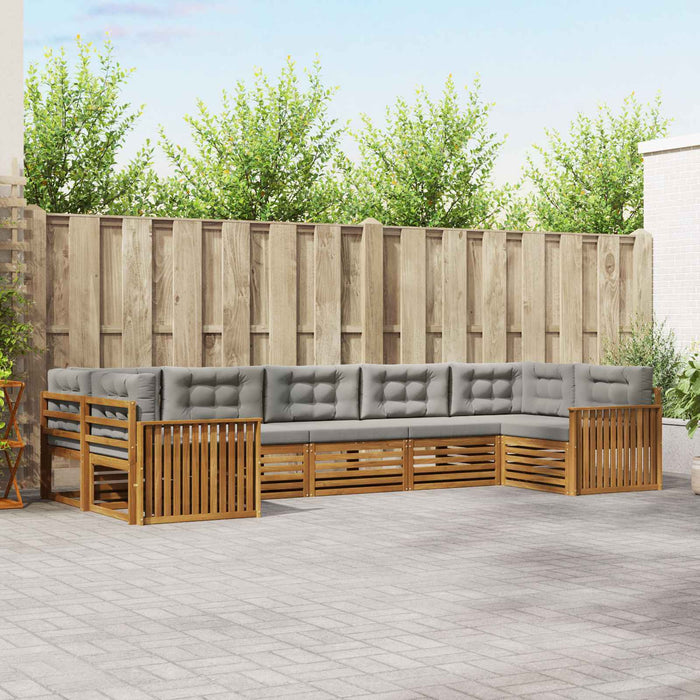 Seturi de canapele cu pernă 7 pcs Gri natural și deschis - WALTI WALTI